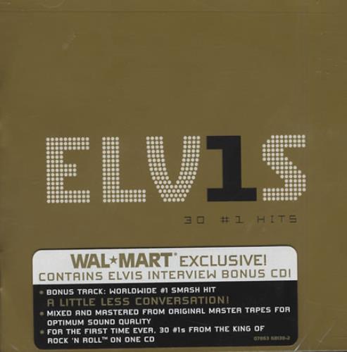 Elvis Presley 30 #1 Hits - Walmart 2 CD album set (Double CD) US ELV2CHI397473