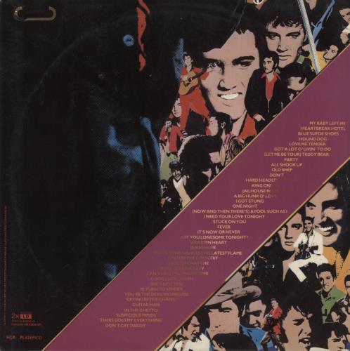 Elvis Presley 40 Greatest - Pink Vinyl + Insert 2-LP vinyl record set (Double LP Album) UK ELV2LGR615501