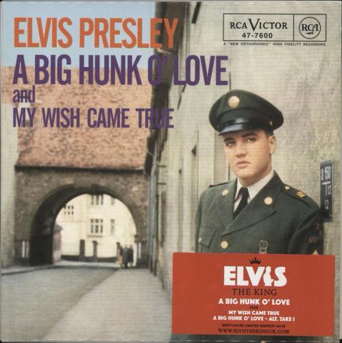 Elvis Presley A Big Hunk Of Love CD single (CD5 / 5") UK ELVC5AB410772