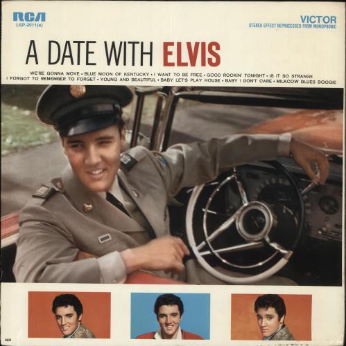 Elvis Presley A Date With Elvis vinyl LP album (LP record) US ELVLPAD718798