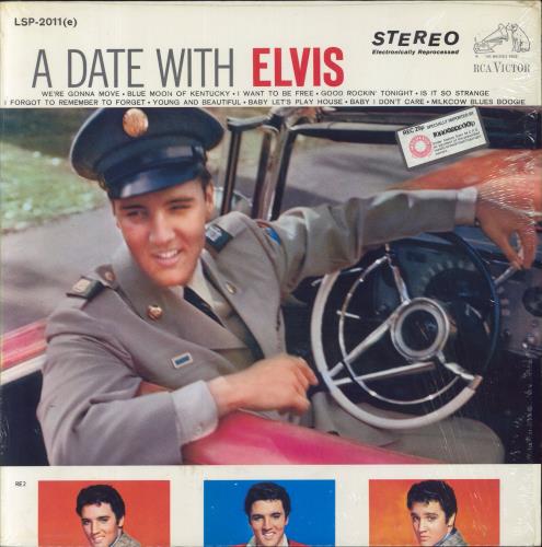 Elvis Presley A Date With Elvis vinyl LP album (LP record) Canadian ELVLPAD832016