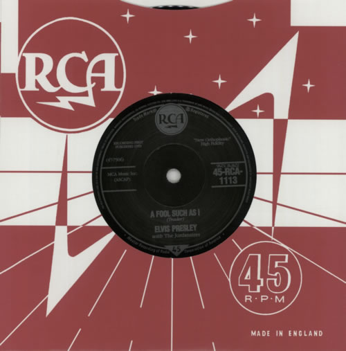 Elvis Presley A Fool Such As I - 2001 7" vinyl single (7 inch record / 45) UK ELV07AF603904