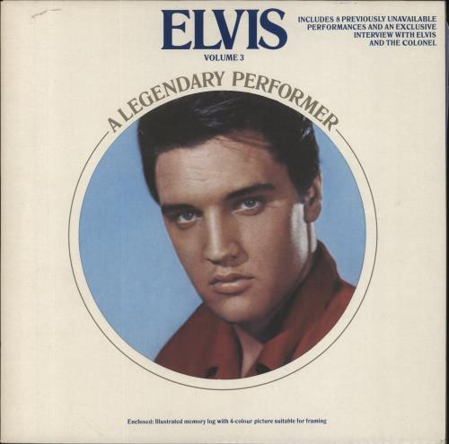Elvis Presley A Legendary Performer Volume 3 + Booklet vinyl LP album (LP record) UK ELVLPAL854055
