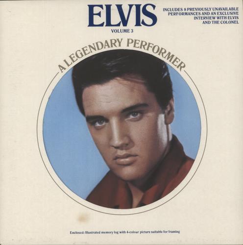 Elvis Presley A Legendary Performer Volume 3 vinyl LP album (LP record) UK ELVLPAL369537