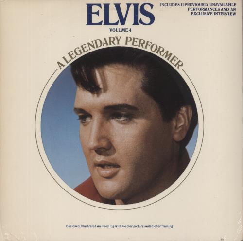 Elvis Presley A Legendary Performer Volume 4 vinyl LP album (LP record) US ELVLPAL877975