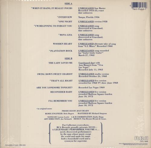 Elvis Presley A Legendary Performer Volume 4 vinyl LP album (LP record) US ELVLPAL877975