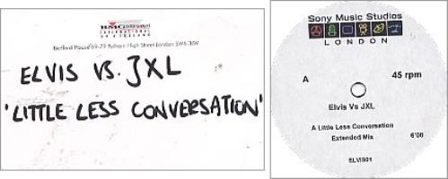 Elvis Presley A Little Less Conversation - Extended Mix 12" vinyl single (12 inch record / Maxi-single) UK ELV12AL214537