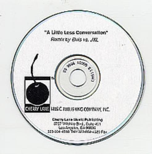 Elvis Presley A Little Less Conversation CD-R acetate US ELVCRAL256106