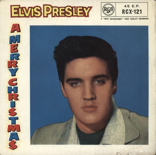 Elvis Presley A Merry Christmas EP - 12/58 - VG 7" vinyl single (7 inch record / 45) UK ELV07AM471967