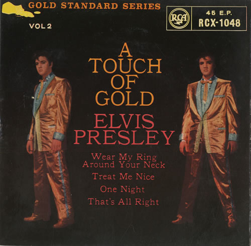 Elvis Presley A Touch Of Gold EPs - Volumes One & Two - Tri-Centre 7" vinyl single (7 inch record / 45) UK ELV07AT480195