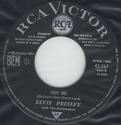 Elvis Presley Ain't That Loving You Baby 7" vinyl single (7 inch record / 45) French ELV07AI372364