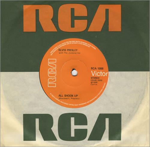 Elvis Presley All Shook Up - 5th 7" vinyl single (7 inch record / 45) UK ELV07AL405566