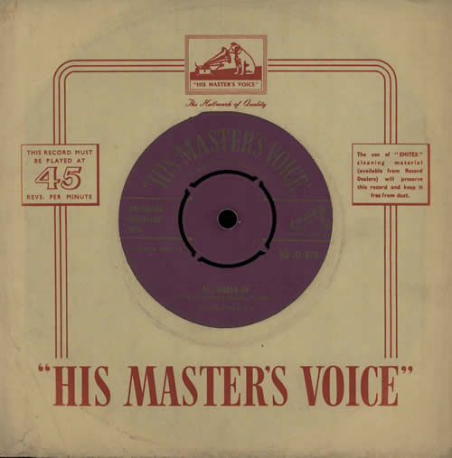 Elvis Presley All Shook Up - Export 7" vinyl single (7 inch record / 45) UK ELV07AL568555