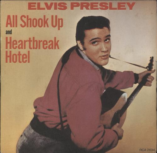Elvis Presley All Shook Up - Wide - EX 7" vinyl single (7 inch record / 45) Canadian ELV07AL863039