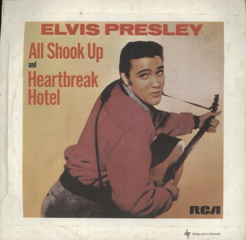 Elvis Presley All Shook Up - Wide - EX 7" vinyl single (7 inch record / 45) Canadian ELV07AL863039