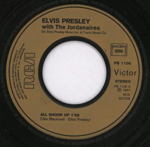 Elvis Presley All Shook Up 7" vinyl single (7 inch record / 45) French ELV07AL892094