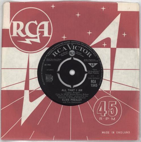 Elvis Presley All That I Am - EX 7" vinyl single (7 inch record / 45) UK ELV07AL716954