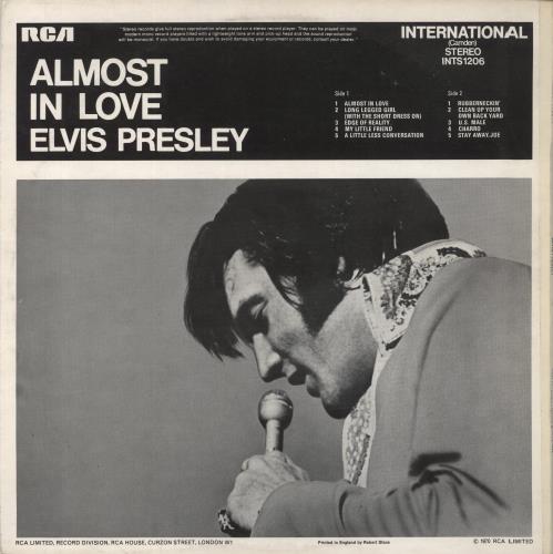 Elvis Presley Almost In Love vinyl LP album (LP record) UK ELVLPAL240111