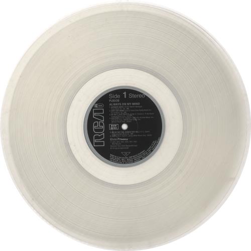 Elvis Presley Always On My Mind Clear Vinyl UK vinyl LP