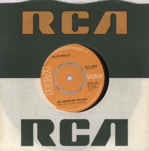 Elvis Presley An American Trilogy - 4pr 7" vinyl single (7 inch record / 45) UK ELV07AN572066