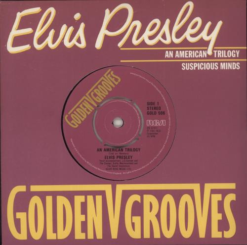 Elvis Presley An American Trilogy 7" vinyl single (7 inch record / 45) UK ELV07AN888548