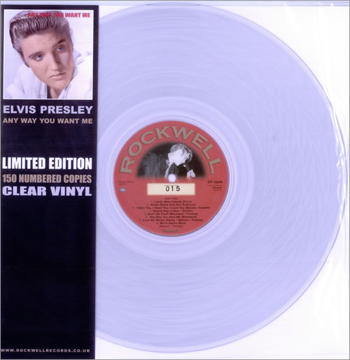 Elvis Presley Any Way You Want Me - Clear vinyl vinyl LP album (LP record) UK ELVLPAN511065
