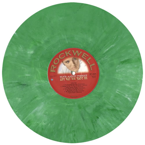 Elvis Presley Any Way You Want Me - Green Swirl vinyl vinyl LP album (LP record) UK ELVLPAN556497