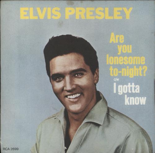 Elvis Presley Are You Lonesome Tonight? - Wide 7" vinyl single (7 inch record / 45) Canadian ELV07AR863047