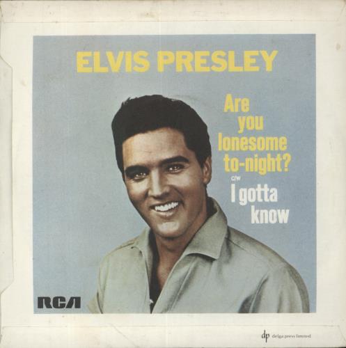 Elvis Presley Are You Lonesome Tonight? - Wide 7" vinyl single (7 inch record / 45) Canadian ELV07AR863047