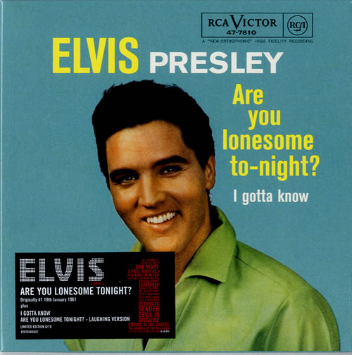 Elvis Presley Are You Lonesome Tonight? [Numbered] CD single (CD5 / 5") UK ELVC5AR316399