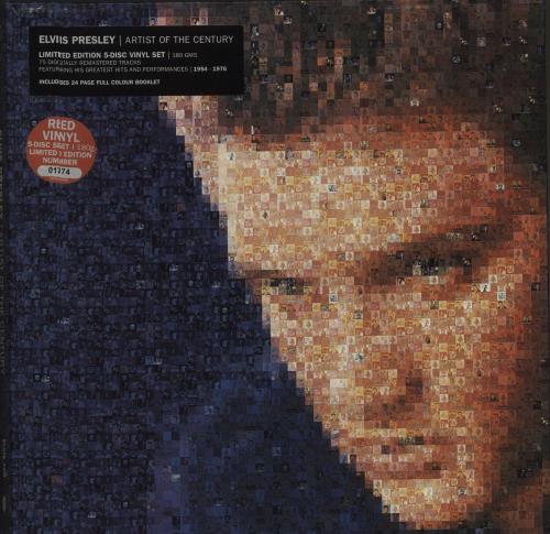 Elvis Presley Artist Of The Century - Red Vinyl Vinyl Box Set UK ELVVXAR670976