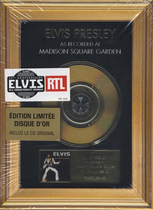 Elvis Presley As Recorded At Madison Square Garden CD album (CDLP) French ELVCDAS423567