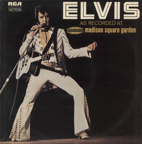 Elvis Presley As Recorded At Madison Square Garden vinyl LP album (LP record) Canadian ELVLPAS749457