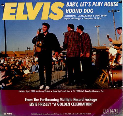 Elvis Presley Baby Let's Play House - Gold Vinyl 7" vinyl single (7 inch record / 45) US ELV07BA343552