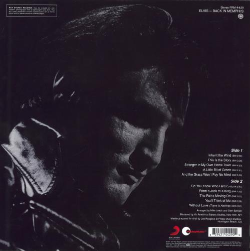 Elvis Presley Back In Memphis - Tan label + Gold Vinyl vinyl LP album (LP record) US ELVLPBA783287