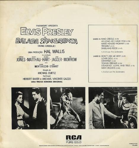 Elvis Presley Balada Sangrenta - King Creole vinyl LP album (LP record) Brazilian ELVLPBA347856