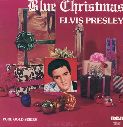 Elvis Presley Blue Christmas vinyl LP album (LP record) Canadian ELVLPBL341107