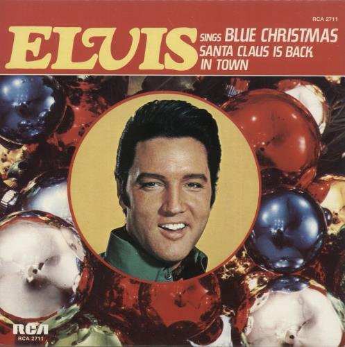 Elvis Presley Blue Christmas 7" vinyl single (7 inch record / 45) Canadian ELV07BL890187