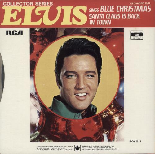 Elvis Presley Blue Christmas 7" vinyl single (7 inch record / 45) Canadian ELV07BL890187