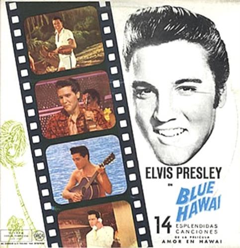Elvis Presley Blue Hawai vinyl LP album (LP record) Spanish ELVLPBL341103