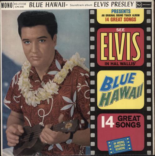 Elvis Presley Blue Hawaii - 1st - Mono - VG vinyl LP album (LP record) UK ELVLPBL808625