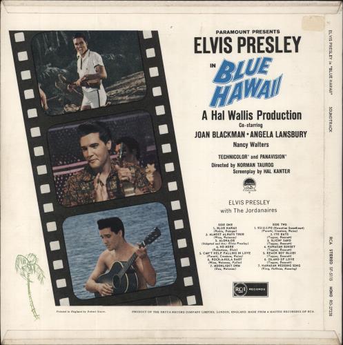 Elvis Presley Blue Hawaii - 1st - Mono - VG vinyl LP album (LP record) UK ELVLPBL808625