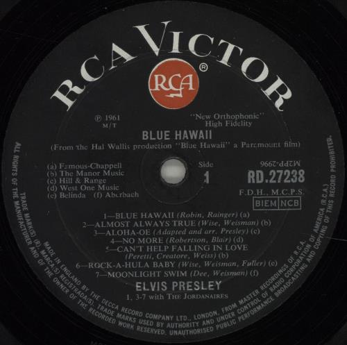 Elvis Presley Blue Hawaii - Red Spot vinyl LP album (LP record) UK ELVLPBL249500