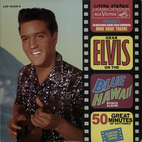 Elvis Presley Blue Hawaii 2-LP vinyl record set (Double LP Album) Danish ELV2LBL496099