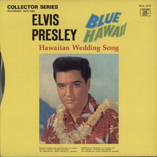 Elvis Presley Blue Hawaii 7" vinyl single (7 inch record / 45) Canadian ELV07BL664840