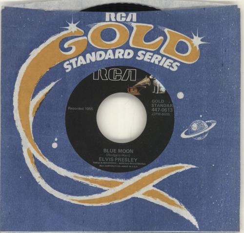 Elvis Presley Blue Moon 7" vinyl single (7 inch record / 45) US ELV07BL698467