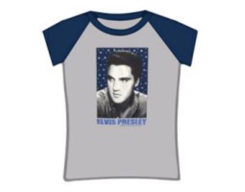 Elvis Presley Blue Sparkle T-Shirt t-shirt UK ELVTSBL328058