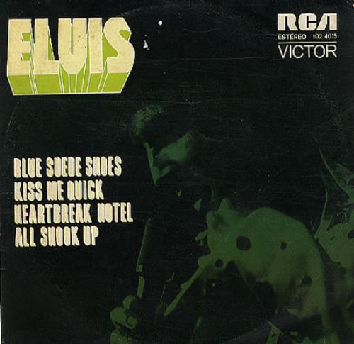 Elvis Presley Blue Suede Shoes EP 7" vinyl single (7 inch record / 45) Brazilian ELV07BL347782