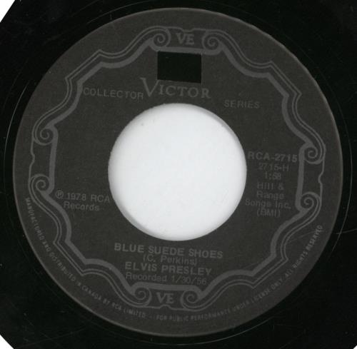 Elvis Presley Blue Suede Shoes 7" vinyl single (7 inch record / 45) Canadian ELV07BL372366
