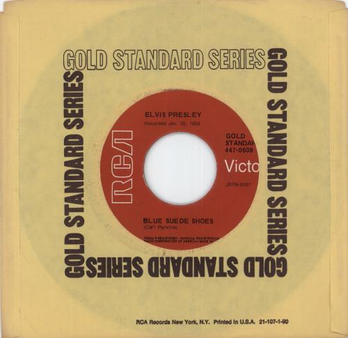 Elvis Presley Blue Suede Shoes 7" vinyl single (7 inch record / 45) US ELV07BL882147
